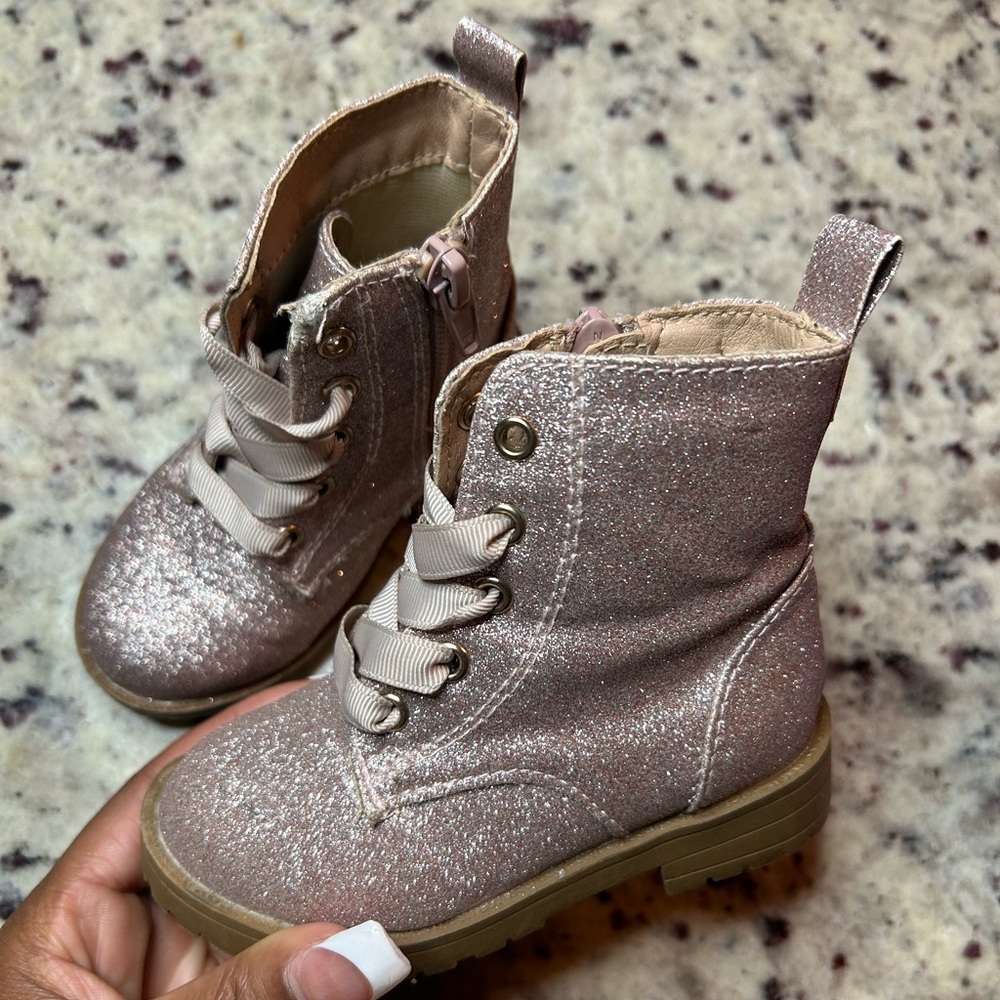 Pink Sparkle Boots